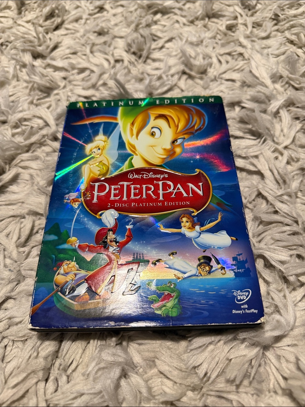 Walt Disney Peter Pan 2-Disc Platinum Edition DVD - Blue Red Cover